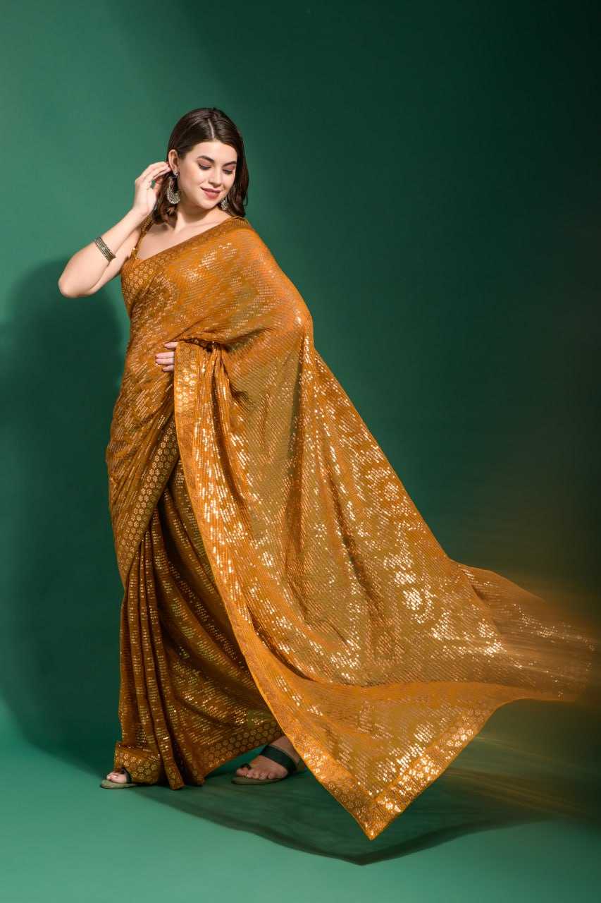 YNF GEORGETTE RNC 5209 WHOLESALE SAREES MANUFACTURER    